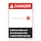 Signmission OSHA, Invisible Laser Radiation Avoid Eye Or Skin Exposure To, 14in X 10inPlastic, 1014-L-19864 OS-DS-P-1014-L-19864 - alternate 1
